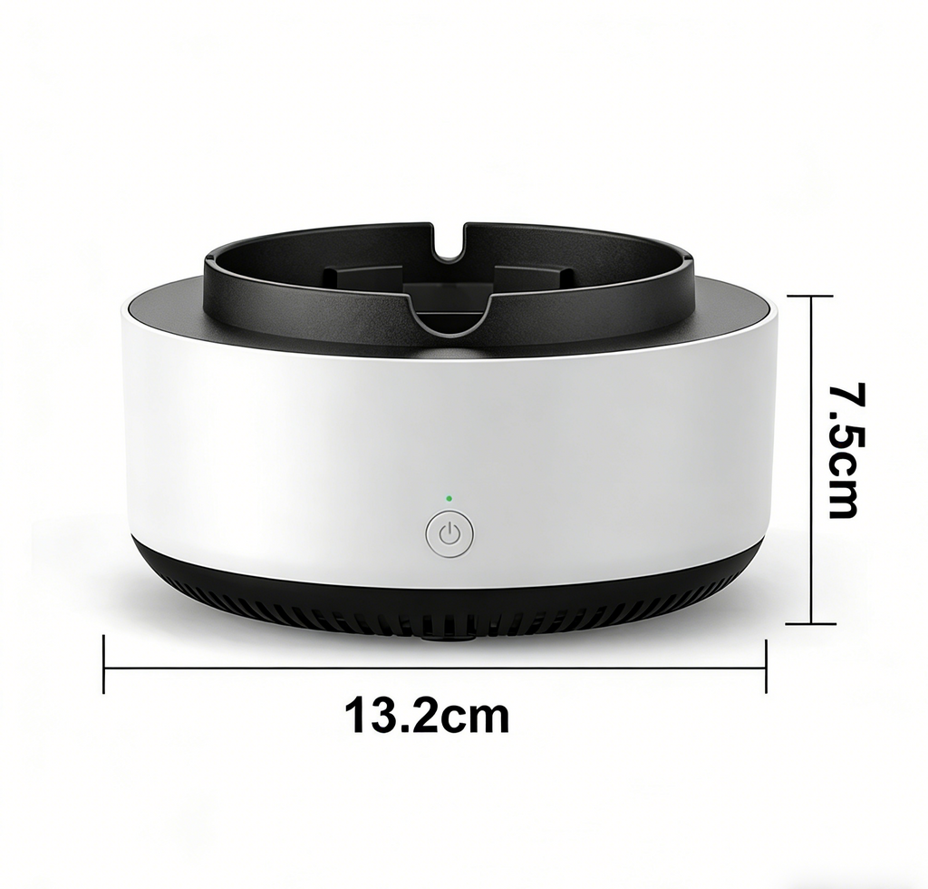 Electric ashtray with COMPLETE suction for air purification