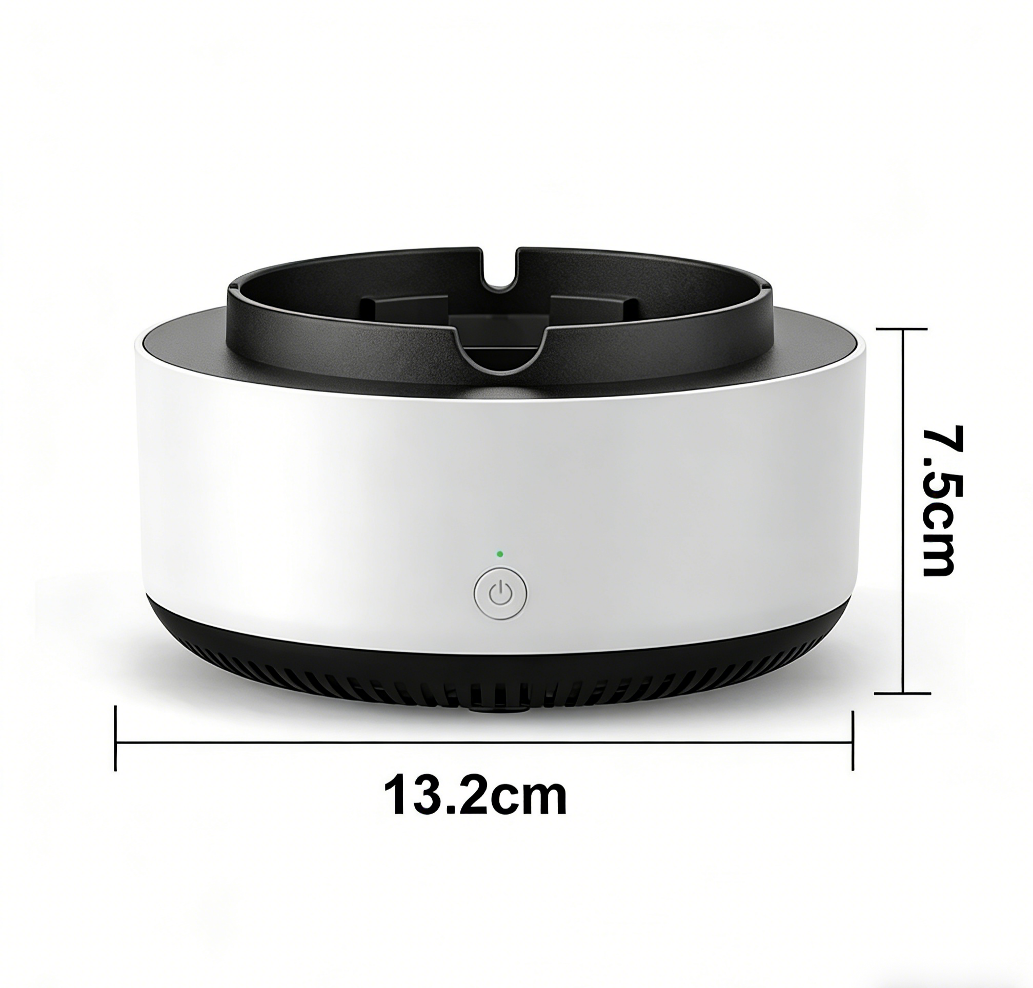 Electric ashtray with COMPLETE suction for air purification