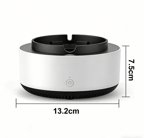 Electric ashtray with COMPLETE suction for air purification