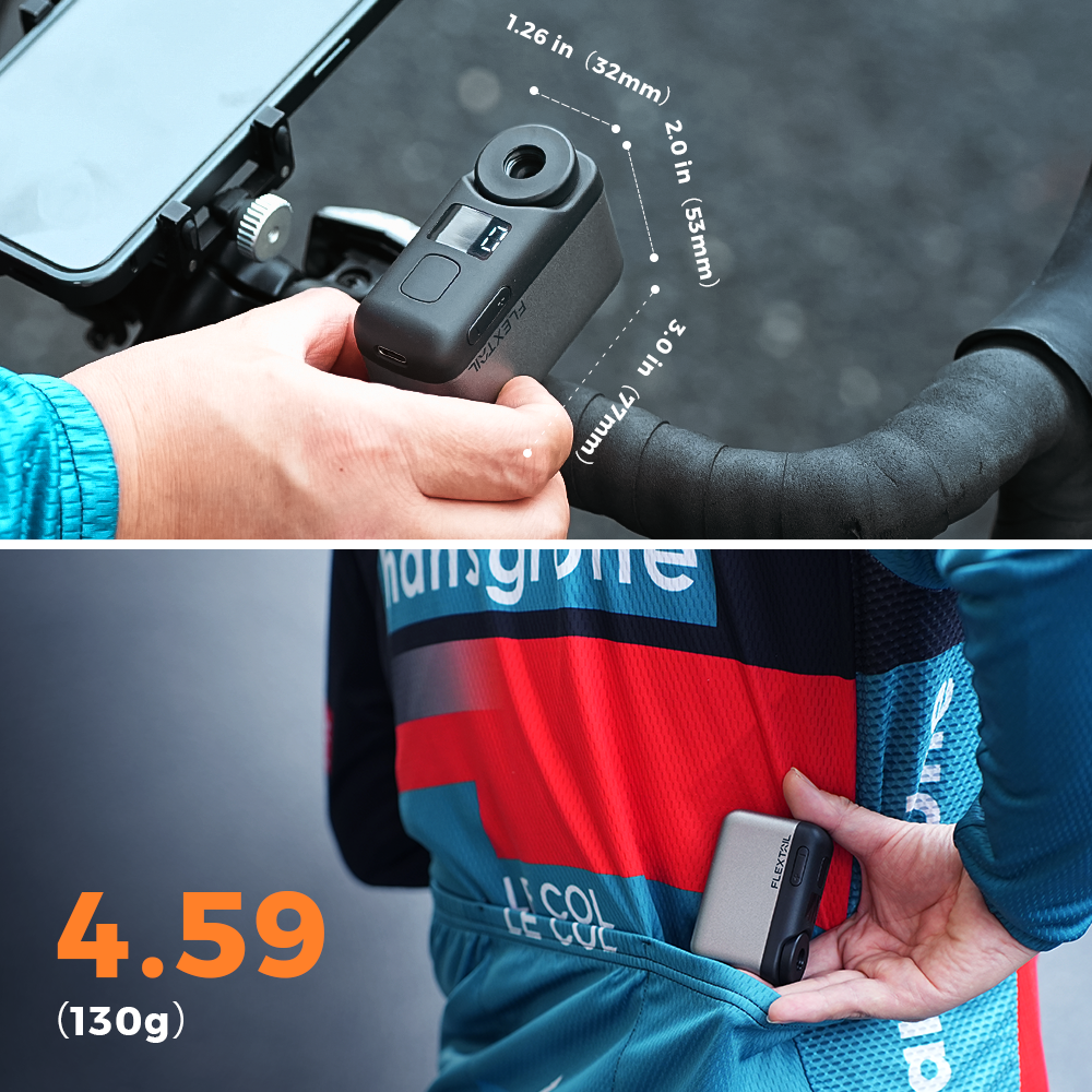 TINY BIKE PUMP PRO-120 PSI High Pressure and LED Display Electric Bike Pump