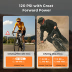 TINY BIKE PUMP PRO-120 PSI High Pressure and LED Display Electric Bike Pump