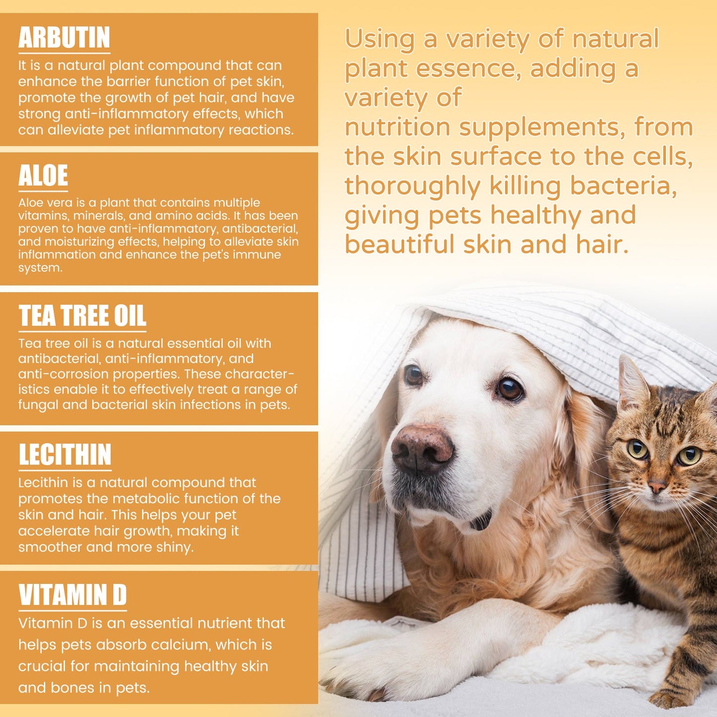 Pet Skin Care Essence Cat And Dog Skin Hair Wound Cleaning And Moisturizing Care Essence