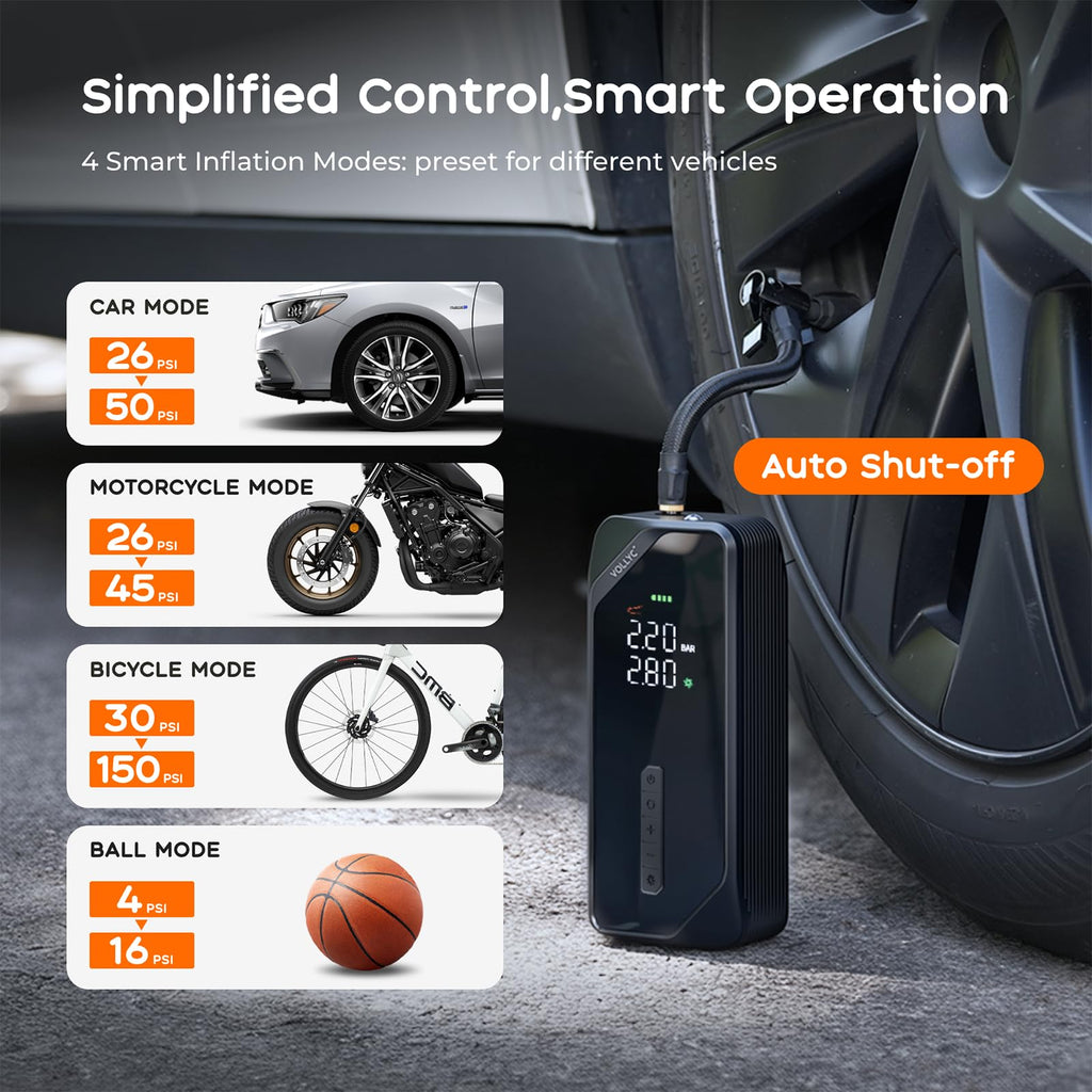 Car Tire Inflator Portable Air Compressor