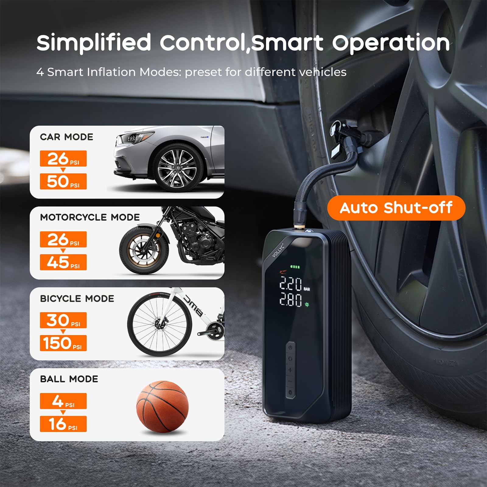 Car Tire Inflator Portable Air Compressor