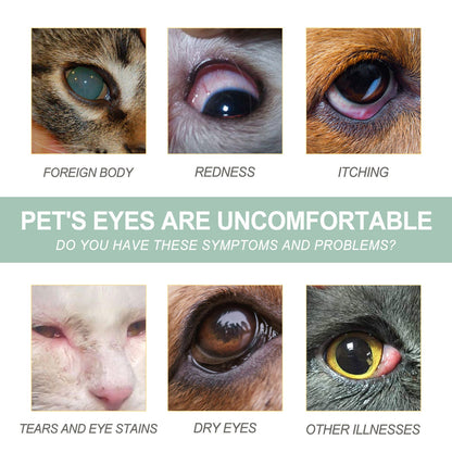 Eye Drops For Cats And Dogs, Pet Eye Clean Eye Care Drops For Tear Stains And Dirt