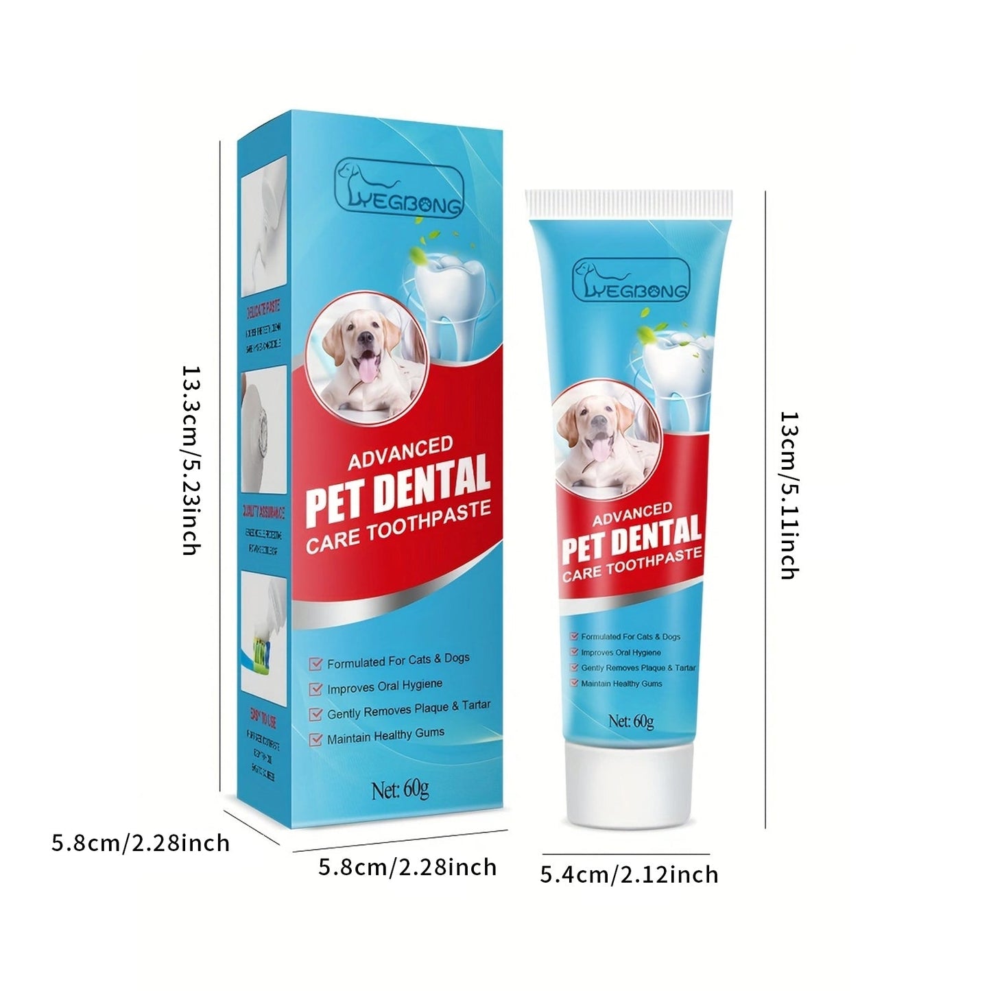 Pet Toothpaste, Fresh Breath Bad Breath Tartar Clean Dog And Cat Oral Care Edible Toothpaste